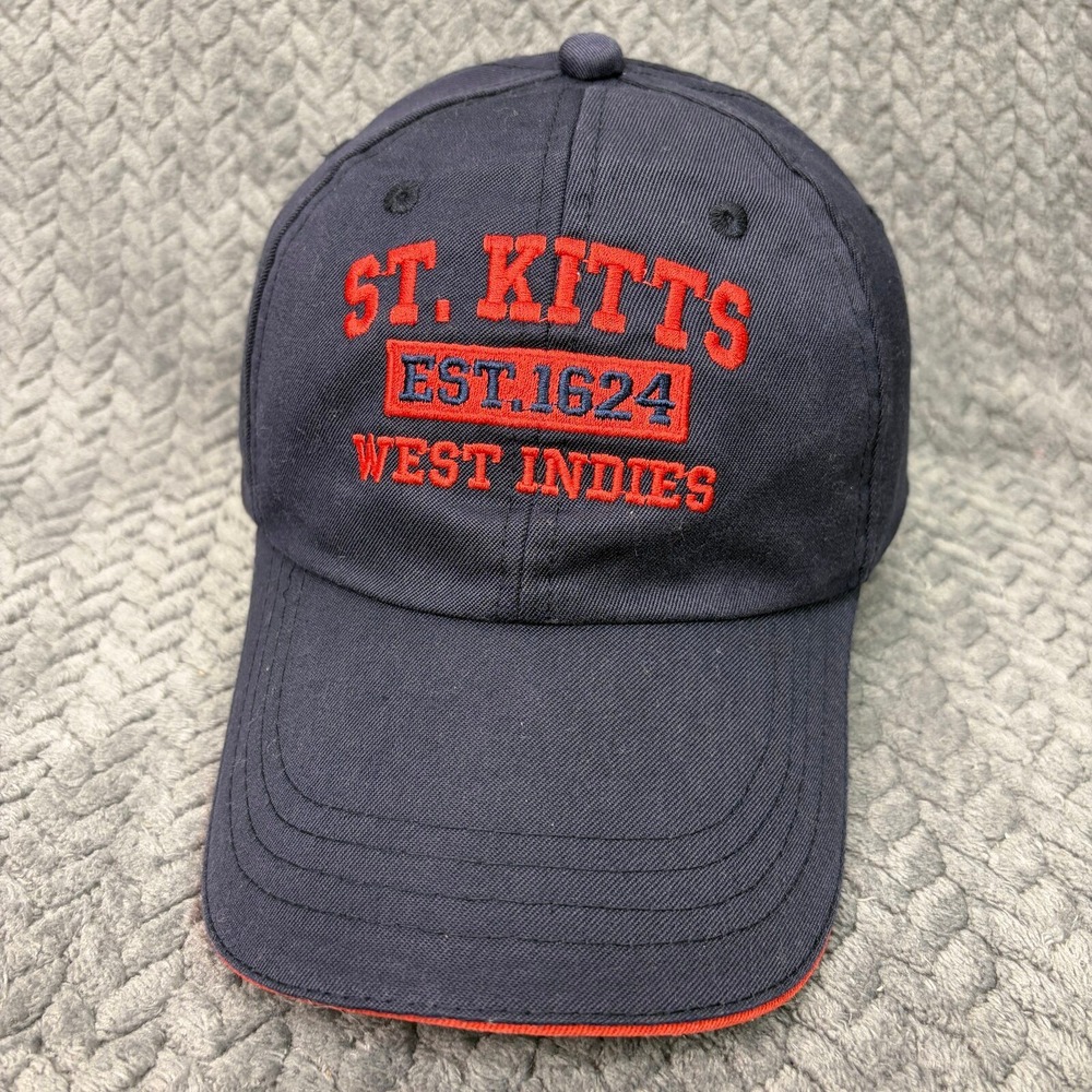 Unbranded Baseball Cap St. Kitts West Indies Unisex OS Navy Blue Souvenir Hat